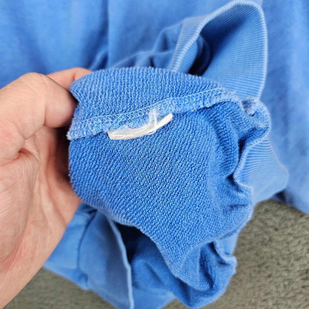 Pilcro Anthropologie Blue Puff Short Sleeve French Terry Sweatshirt Small - Picture 5 of 7